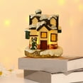 thumbnail image 1 of Fiudx Mini Casa de Resina, Cabaña de Nieve con Luces Led, Pueblo Navideño Pintado a Mano, Luces Blancas Cálidas, Decoración Navideña, Decoración para El Dormitorio, Escritorio, Tamaño 9,5 X 8 X 11 Cm, 1 of 6