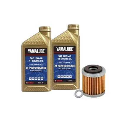 Oil Change Kit Yamalube Hi-Perf. Full-Synthetic 10W-40 for Yamaha YZ450FX 2016-2019