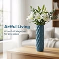 thumbnail image 4 of Unique Bargains Clear Plastic Cylinder Shatterproof Flower Vase Blue 3.5" x 3.5" x 11.8", 4 of 6