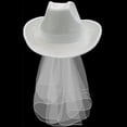 thumbnail image 1 of Sombrero de , sombrero er, ala , , sombrero de vaquero despedida de Colco velo de novia sombrero de vaquero, 1 of 7