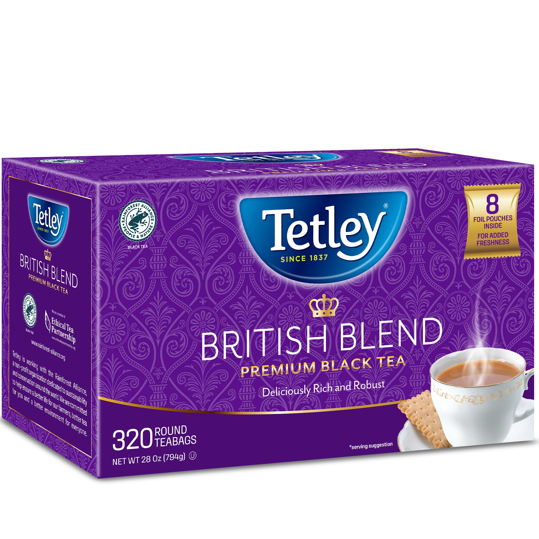Tetley British Blend Premium Black Tea Bags, 320 count