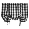 thumbnail image 1 of Buffalo Tie Up Shades Cocina Cafe Cortinas Country Decor Negro 116x160cm SM SunniMix atar cortinas, 1 of 7