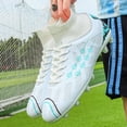 thumbnail image 4 of Zapatillas de fútbol para hombre, zapatos de entrenamiento antideslizantes, ultraligeros, envío directo, novedad, 4 of 5