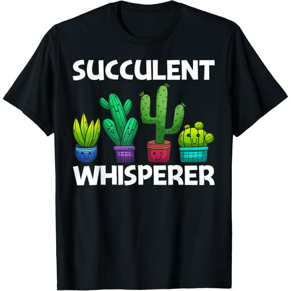 Cute Succulent Design For Men Women Succulent Plant Lover T-Shirt