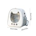 thumbnail image 2 of OCCOA Handheld Backpack 2 In 1 Cats Carrier Foldable, Pet Sling Carrier for Small Dogs Cats, Outdoor Hiking Vet Visits Travel Bag, White, 2 of 6
