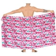 thumbnail image 5 of HAPPY BAY Men's Pareo Swim Trunk Surfing Sarong Long Beach Wrap One Size Pink-I549 Summer Vacation Party, 5 of 5
