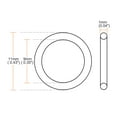 thumbnail image 3 of Unique Bargains Fluorine Rubber O Rings 11mm OD, 9mm Inner Diameter, 1mm Width, Seal Gasket Black 25Pcs, 3 of 3