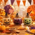 thumbnail image 4 of Halloween Themed Glass Tumbler With Lid, Large Capacity Clear Cup with Cow Ghost and Pumpkin Pattern, Safe Reusable Drinking Glass for Kitchen Home Office Daily Beverage Use, 4 of 9