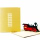 thumbnail image 4 of Tren avión velero 3D Pop-Up graduación tarjeta de felicitación creativa producción Vintage postal Regalo de Cumpleaños de niño Acción de Gracias, 4 of 4
