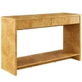 thumbnail image 6 of Hudson 2-Drawer Burl Wood Console Table, 6 of 9