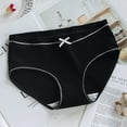 thumbnail image 4 of Ropa interior elástica Minnieouse para mujer calzoncillos de algodón negro M L XL, 4 of 6