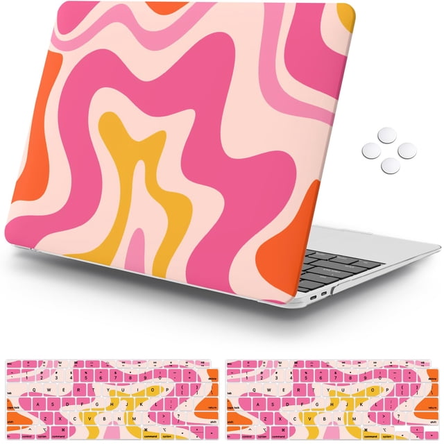 Funda iCasso compatible con MacBook Air de 13,3" A2337 M1, rosa