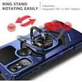 thumbnail image 6 of Nagebee Phone Case Compatible for Motorola Moto G Play (2023) with Tempered Glass Screen Protector, Full-Body Protective [Military-Grade] Magnetic Car Mount Ring Holder Heavy-Duty Cover (Blue), 6 of 7