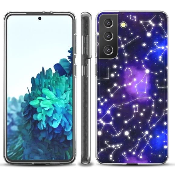 Slim-Fit TPU Protective Phone Case compatible with Samsung Galaxy S21  5G / S21 PLUS 5G, by OneToughShield ® - Constellations