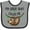 Heather and Black, variant on Inktastic My Great Aunt Loves Me Cute Sloth and Baby Boys or Girls Baby Bib