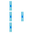 thumbnail image 3 of yuksok 4 Pcs Élastiques en Silicone Bol H Bandes pour Jeu de Randonnée Boîte Camping Bleu, 3 of 9