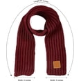 thumbnail image 2 of 2 Pack Warm Kids Winter Knit Scarves Child Warm Scarf Neck Warmer for Toddlers Boys Girls, 2 of 5