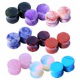 thumbnail image 1 of BodyJ4You 18PC Stone Ear Plugs 18mm Double Flare Saddle Stretching Gauges Expander, 1 of 6