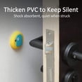 thumbnail image 4 of Protector de pared para tapones de puerta - [paquete de 6] Goma suave silenciosa que absorbe los golpes, protector de pared con adhesivo autoadhesivo 3M para proteger paredes y manijas de puertas contra daños oso de fresa Electrónica, 4 of 5