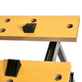 thumbnail image 2 of DURHAND Banc de Travail Pliable avec 4 Pinces Ajustables, Table de Scie de Charpentier, Surface en MDF, Cadre en Acier, Banc de Travail Portable Capacité de 100 Kg/220 Lb, 2 of 10