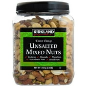 Kirkland Signature Extra Fancy Unsalted Mixed Nuts, 40 Ounces (2 Pack)