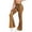 Army Orange, variant on High Waist Workout Pants for Petite Women Boho Stretchy Floral Gym Flare Pants Tummy Control Yoga Pants Outdoor