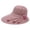 Pink, variant on Foldable Straw Sun Hats for Women Summer Lightweight Floral Side Decor Summer Beach Hat Breathable UV Protection Wide Brim Travel Outing Fashion Sun Cap Pink