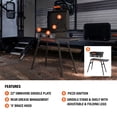 thumbnail image 4 of Blackstone Adventure Ready Outdoor Griddle, 2-Burner 22" Propane Flat Top Grill with Hood and Stand, Gray, 4 of 11