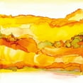 thumbnail image 2 of Paschke, Chris 15x15 White Modern Wood Framed Museum Art Print Titled - Yellowscape II, 2 of 4