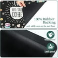 thumbnail image 5 of Coffee Mat Coffee Bar Mat Hide Stain Easy To Clean Dish Drying Mat Rubber Backed Absorbent 12"x19" Coffee Station Mat Coffee Maker Mat Espresso Machine Countertop Coffee Bar Accessories, 5 of 6