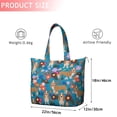 thumbnail image 4 of Basset Hound Dog and Flower-1 Travel Tote Bags for Women Carry On,Large Weekender Bags for Women Travel,Multi Functional Duffle Bag for Work,Shopping,Sports, 4 of 5