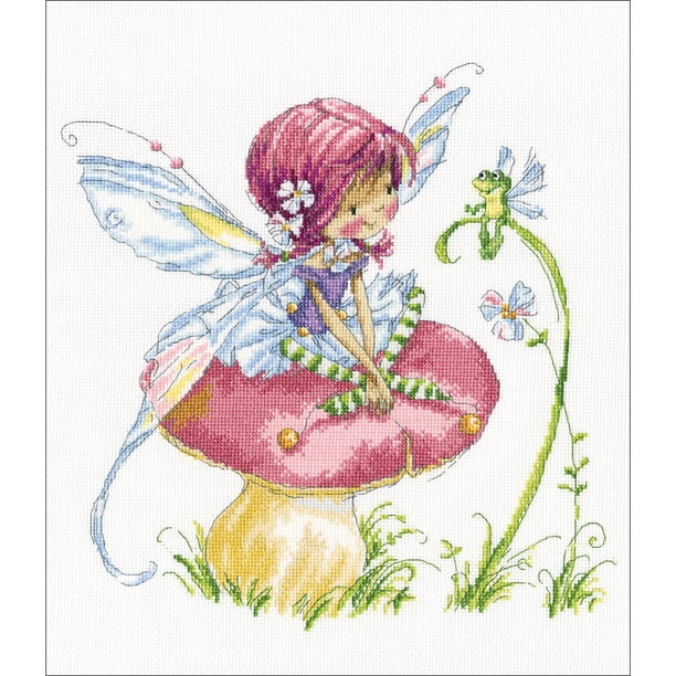 Forest Fairy Counted Cross Stitch Kit, 13.75" x 13.75", 14 Count