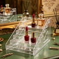 thumbnail image 4 of KGJQ 5/7 Tier Acrylic Display Stand with Fences, Perfume Stand Organizer, Makeup Organizer, Multifunctional Clear Display Shelf for Home Office, 4 of 7