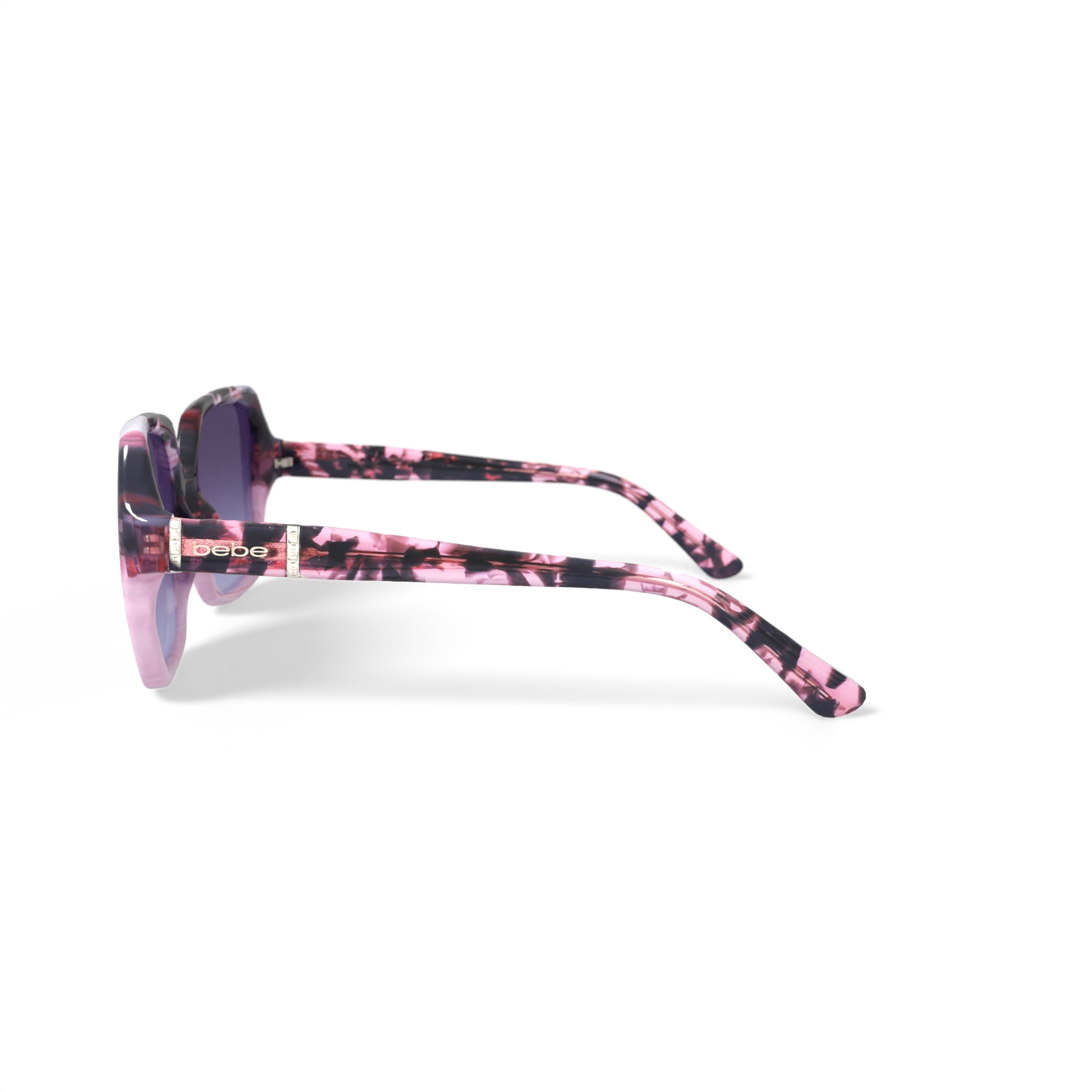 bebe Women's Rx'able Fashion Sunglasses, BBOS1002, Pink Tortoise, 57-19-140, with Case