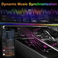 thumbnail image 2 of Car LED Lights Interior Dreamcolorful Neon Lights for Dashboard RGB Ambient Light with Smart APP Control USB Music Rhythm Color Changing LED Strip Lights for Car,Truck,SUV Accessories, 2 of 6