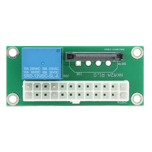 Adaptador de fuente de alimentación múltiple Sincronización de energía ATX Placa de inicio de alimentación dual de 24 pines para fuente de alimentación Tarjeta gráfica Interfaz SATA