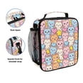 thumbnail image 2 of Haosy Smiling Cat Star Heart Reusable Lunch Box Men/Women Insulated Lunch Bag for School Picnic Travel, 2 of 6