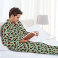 thumbnail image 6 of Sikiie Ladybugs 3 Mens Pajama Set, Soft Warm Long Sleeve Sleepwear, Cozy Button-Down Pjs for Men-Large, 6 of 7