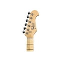 thumbnail image 5 of Monoprice Cali DLX Plus HSS Electric Guitar with Gig Bag - Sunburst Ash Body, Wilkinson Bridge/Pickups, White Pickguard, Maple Fingerboard - Indio Series, 5 of 6