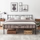 thumbnail image 5 of Estructura De Cama Moderna y Minimalista con Plataforma Metálica, Incluye Cabecero y Piecero, Espacio De Almacenamiento De 31 Cm Debajo De La Base, No Requiere Colchón De Muelles, 5 of 5