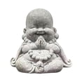 thumbnail image 4 of Estatua de Buda Escultura de Buda Budismo Té antiguo Adorno para mascotas Estatua de Buda sentado para escritorio Hotel Oficina Interior Decoración al Estilo D Macarena Estatua, 4 of 8