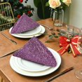 thumbnail image 3 of Coolnut Set of 1 Glitter Texture Satin Napkin Square 20 Inches Table Napkins Soft Smooth Decorative Napkins for Wedding Banquet Party Decoration, 3 of 6