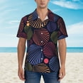 thumbnail image 4 of Kll Men'S Hawaiian Shirt Short Sleeve Button Down Beach Shirts-Colorful Shells, 4 of 8