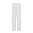 thumbnail image 5 of QIUOMBBP Boys School Uniform Pants Elastic Waist Straight Leg Dressy Pants Kids Formal Trousers with Pockets, White, 140, 5 of 10