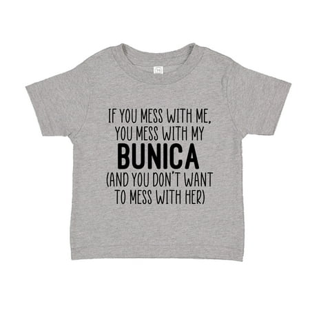 

Don t Mess With My Bunica Toddler T-Shirt 3T Athletic Heather