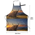 thumbnail image 6 of Goofa Yak Printed Waterproof Apron 33" Chef Aprons for Men Heavy Duty Chemical Work Apron Adjustable Bib Apron, 6 of 9