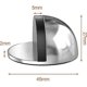 thumbnail image 2 of Set of 4 door stops, stainless steel door stops with rubber bumpers, door stops to protect doors, walls and furniture (silver), 2 of 5