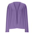 thumbnail image 4 of Jxximdong Cardigans for Women, Autumn Spring Summer Casual Solid V Neck Elegant Cardigan Tops, Women's Bolero Shrugs Purple, 4 of 6