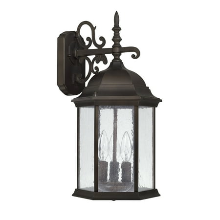 

Capital Lighting 9834 Main Street 3 Light 19 Tall Outdoor Wall Sconce - Bronze