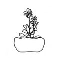 thumbnail image 3 of Chapman, Marcy 15x18 Black Modern Framed Museum Art Print Titled - Hand Sketch Flowerpot II, 3 of 5